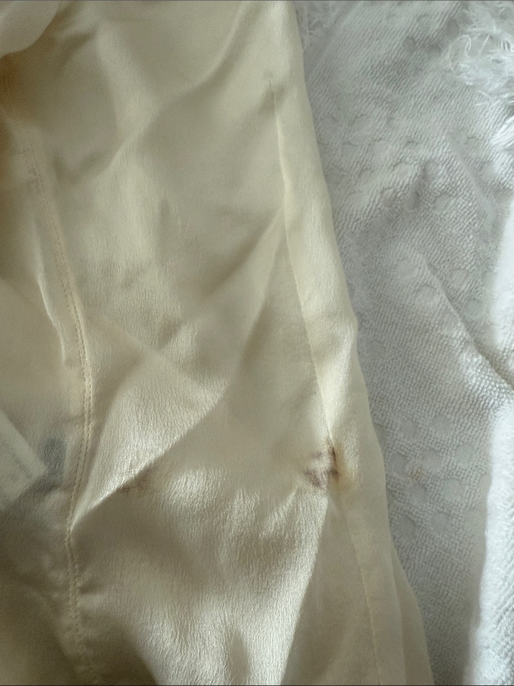 Alexander McQueen Ivory Silk Tie-Neck Button Down Blouse with Black Embroidery - Picture 15 of 15